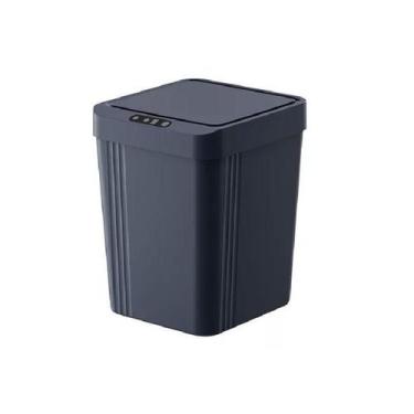 Imagem de Lixeira 13 Litros Sensor Automática Inteligente Pilha-Cinza - Mhr
