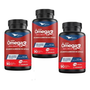 Imagem de 3un Suplemento Supra Ômega 3 (33 / 22) - IFOS - 90 CGM - GLOBAL, Sem S