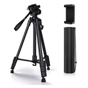 Imagem de Tripé Profissional Câmera Celular 1,8m Bmg13 Bmax Preto - Império das 