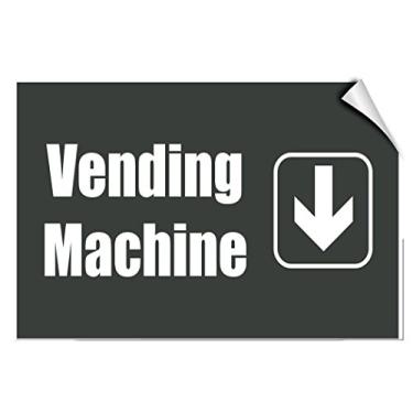 Imagem de O adesivo decalque de etiqueta comercial da Vending Machine Down cola em qualquer superfície