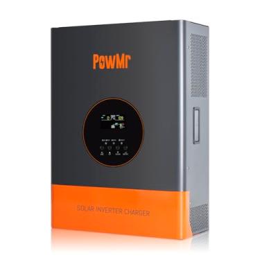 Imagem de PowMr Inversor Solar De Fase Dividida De 5000 W De 48 V A 110 V/240 Vca, Controlador De Carga Mppt De 120 A Integrado, Potência De Pico: 15000 W, Inversor De Onda Senoidal Pura Fora Da Rede Para Bat