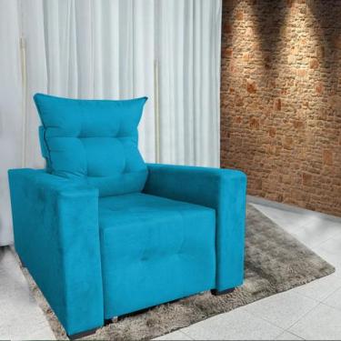 Imagem de Poltrona Amamentação E Decoração Helena - B Home Decor, Turquesa, Made