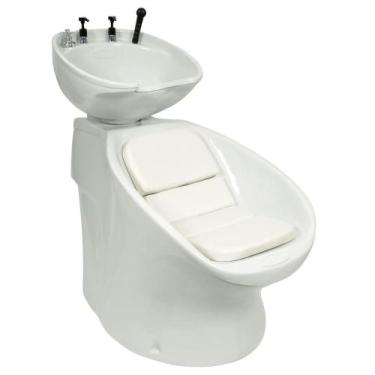 Imagem de Lavatório para Salão Neon com porta Shampoo Cuba Móvel Cor Branco - Mo