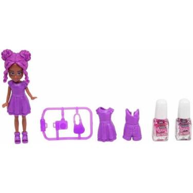 Imagem de Maquiagem e Beleza Infantil Make BRINQ Boneca+esmate 8PC(S KIT - Polib