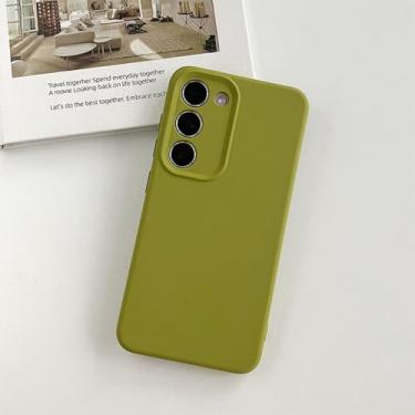 Imagem de Capa de silicone líquido macio de qualidade para Samsung Galaxy S24 S23 Plus S22 Ultra Lente protetora colorida, G, para Samsung S24Ultra