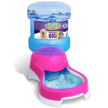 Imagem de Bebedouro Automático Cachorro e Gato Galão BIG Truqys 6 Litros, Rosa P