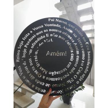 Imagem de Quadro Decorativo Pai Nosso 3mm 60cm - 1 unidade - Inova Artesanato