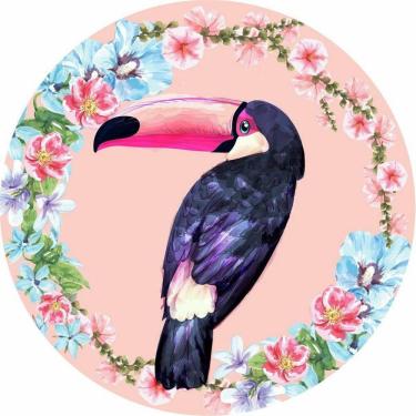 Imagem de Painel Redondo 3D Sublimado Tropical Frd-2658