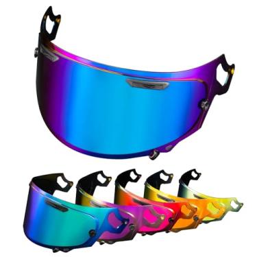 Imagem de PSLER Regent X Visor Corsair X Visor VAS-V MAX Vision Face Shield Quantum X Visor Capacete Escudo para Regent X VAS-V MAX Corsair-X Quantum-X Signet-X RX7X Defiant-X Dt-X, Arco-íris