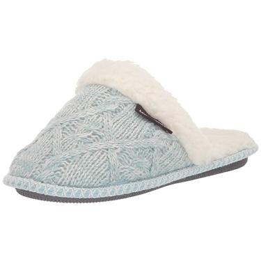 Imagem de MUK LUKS Chinelos femininos Frida Scuff, Azul claro, Small