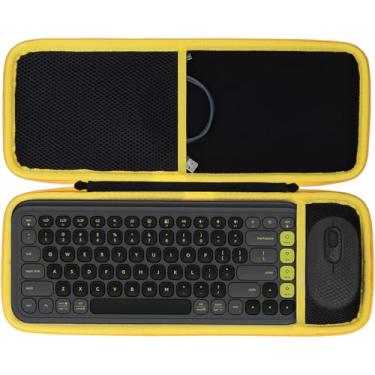 Imagem de Lebakort Estojo de armazenamento compatível com combo de teclado e mouse Logitech POP ICON (capa grafite)