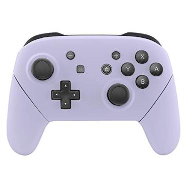 Imagem de Alças de placa traseira para controle NS Switch Pro da eXtremeRate, capa de proteção de encaixe de reposição para NS Switch Pro – controle não incluído, Light Violet