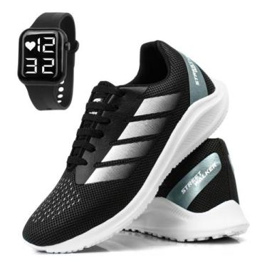 Imagem de Kit Tênis Academia Masculino Ortopédico Esportivo Relógio - Kart'men, 