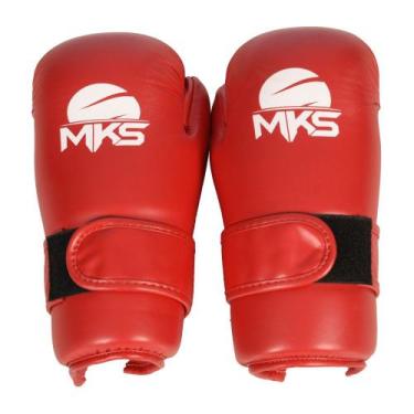 Imagem de Luvas de Kickboxing Semi-contato MKS Point Glove Homologada CBKB, Verm