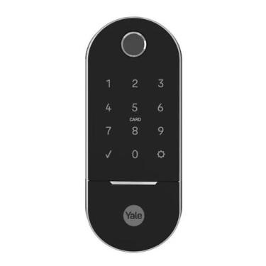 Imagem de Fechadura Digital Biométrica Lia Preta e Cromada Yale