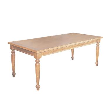 Imagem de Mesa De Jantar Rústica Retangular 270X100Cm Francisca - Natural - Bege