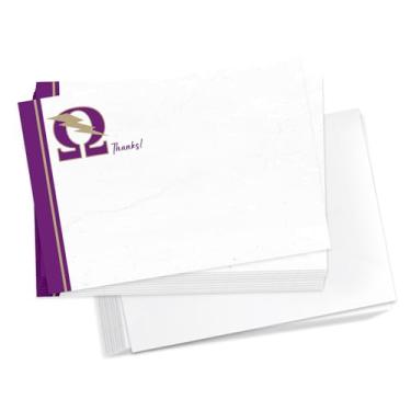 Imagem de Desert Cactus Omega Psi Phi Thank You Cards Pacote com 10 OPP Omega Man Divine 9 Papelaria Cartolina Inclui Envelopes Memo Party (Design de Cartões de Agradecimento D)