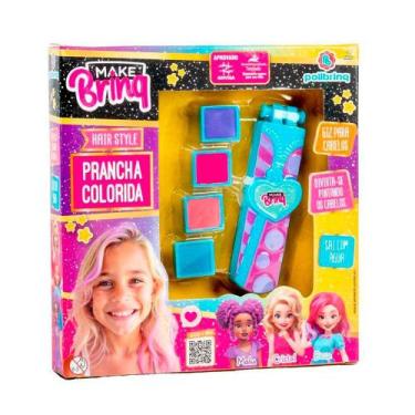 Imagem de Prancha Colorida Hair Style Make Brinq 5+ Anos Polibrinq 1 Unidade