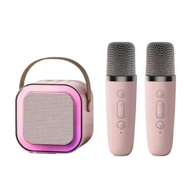 Imagem de Microfone de Mão Sem Fio - Tecnologia Bluetooth, Som Estéreo para Karaokê e Entretenimento (Rosa)