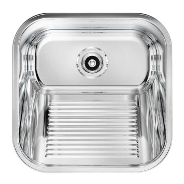 Imagem de Tanque Docol Loggica 25 L em Aço Inox Alto Brilho 40x40 cm