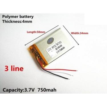 Imagem de Bateria Clip 2 Caixa Som C/ 3,7v 750mah 4mm X 34mm X 50mm - - bgb