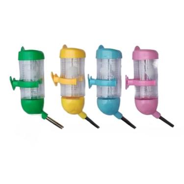 Imagem de Bebedouro Drinker Para Coelho, Hamster, Porquinho da Índia e Roedores (ROSA,80ml)