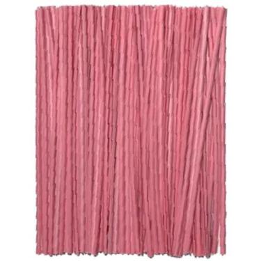 Imagem de 100 Fecho Lacre Arame Araminho Amarrilho Colorido - AAZ, Rosa