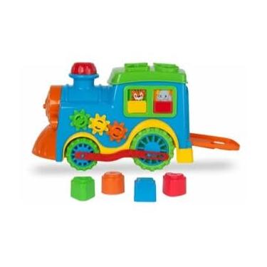 Imagem de Trenzinho - brinquedo - mini - colorido - divertido - baby - com pecinhas - divplast