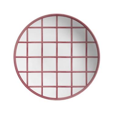 Imagem de Conjunto com 6 Pratos Fundo Coup Pink Trace Ø25cm - Alleanza Cerâmica