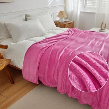 Imagem de Manta Microfibra Lisa Casal Soft Macia Pink - BETT DESIGN