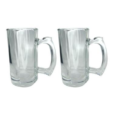 Imagem de Caneca Vidro Grosso Cerveja e Chopp 380ML Restaurante 2UN - PRATICASA,
