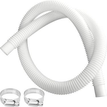 Imagem de Mangueira de piscina de 3,18 cm x 0,9 m para piscinas acima do solo, substituição de mangueira de escumadeira de piscina de 3,2 cm compatível com Intex, Coleman, Summer Waves, Bestway, bombas de
