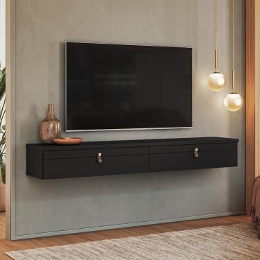 Imagem de Rack Suspenso Pata Tvs Até 50 Polegadas Line Preto Ac