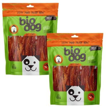 Imagem de 2x Petisco para Cães Biodog Gourmet Soft Strips - Frango