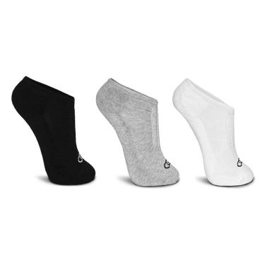 Imagem de Meia Cano Invisível Olympikus Masculina Treino 3 Pares