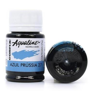 Imagem de Aquarela Líquida Aqualine Corfix 37ml, 27 AZUL PRÚSSIA