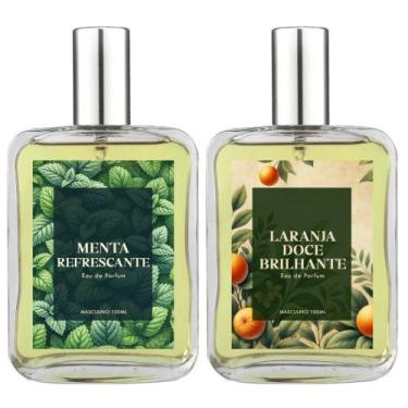Imagem de Kit Perfume Masc. Menta E Laranja Doce Brilhante 100Ml - Essência Do B
