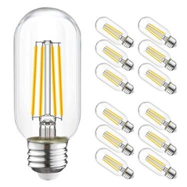 Imagem de Lâmpada LED WinSaled T45 regulável 6W 2700K E26 120V 750lm, pacote com