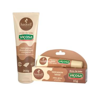 Imagem de Kit Doce de leite Hidratante Corporal + Hidratante Labial Haskell