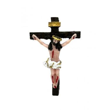 Imagem de Crucifixo Decorativo De Parede 11 Cm Em Resina