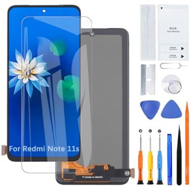 Imagem de Tela de exibição para Redmi Note 11s TFT 2201117SG 2201117SI 2201117SY 2201117SL Conjunto de substituição de tela LCD com kit