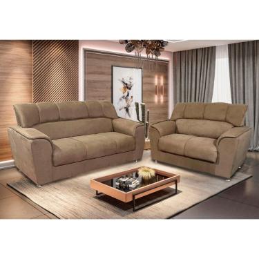 Imagem de Conjunto de Sofá 3x2 Lugares Celta Caramelo Bello Estofados