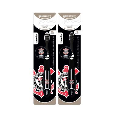 Imagem de Kit 2 Escovas De Dentes Infantil Corinthians
