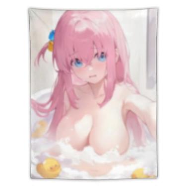 Imagem de LIEGBMEU Tapeçaria Sexy Hot Anime Girl 152.4 cmx203.2 cm Wall Quilt Art Whimsical Tapestry DecorationAF229