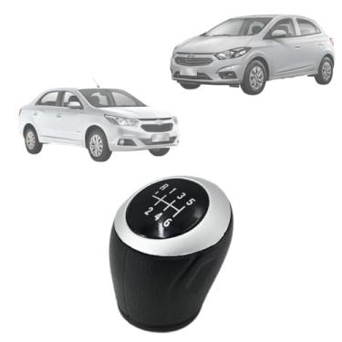 Imagem de Bola de Câmbio Manopla Onix Prisma Spin Cobalt 2016 a 2020 Cinza Lente Preta Aro Cinza 6 Marchas