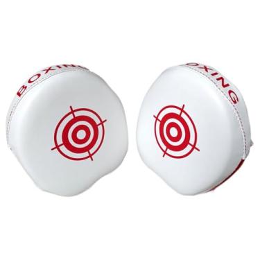 Imagem de Colaxi Luvas de boxe Punching Mitts, almofadas de soco para chutes, karatê, sparring, alvos de mão leves, versáteis e confortáveis, Vermelho