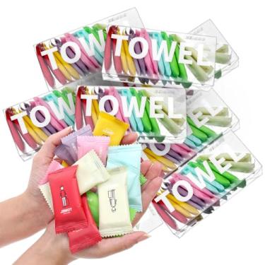 Imagem de Kifmurase 224 toalhas descartáveis comprimidas, mini tabletes, toalha de rosto portátil para viagens, panos de lavagem superabsorventes, lenços expansíveis para acampamento ao ar livre, caminhadas