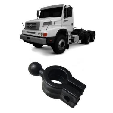 Imagem de Abracadeira suporte espelho caminhão mb hpn ( c/ esfera ) - BEPO