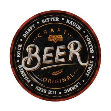 Imagem de Conjunto com 6 Pratos de Sobremesa Beer Cerveja Ø21cm - Alleanza Cerâm