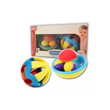 Imagem de Chocalho Bolinhas Sensoriais 2 Peças - NUGA BABY, CARROSSEL+BOLINHA